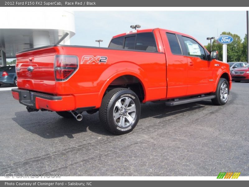 Race Red / Black 2012 Ford F150 FX2 SuperCab