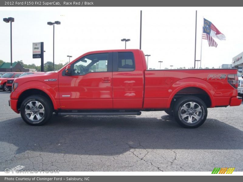 Race Red / Black 2012 Ford F150 FX2 SuperCab