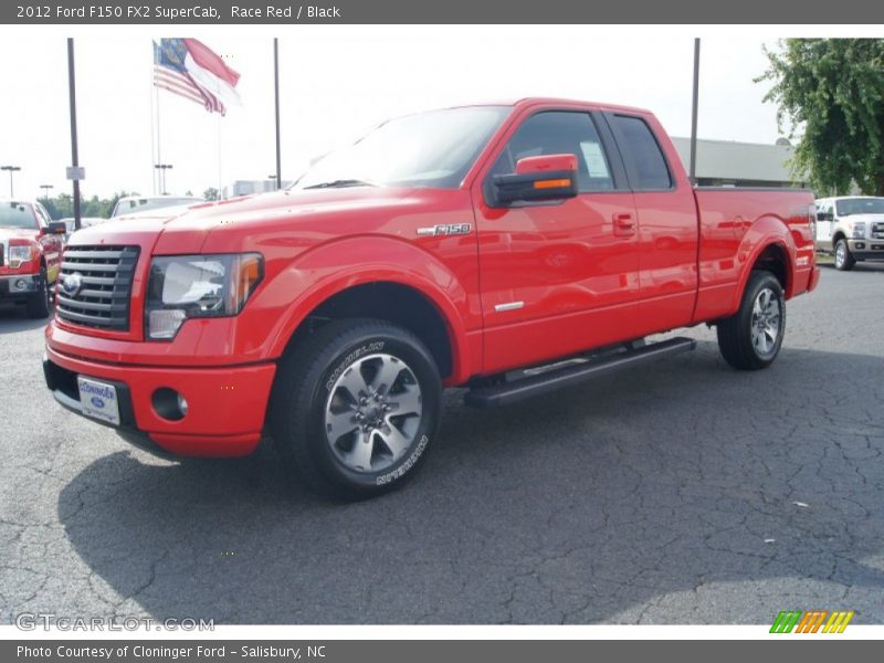 Race Red / Black 2012 Ford F150 FX2 SuperCab