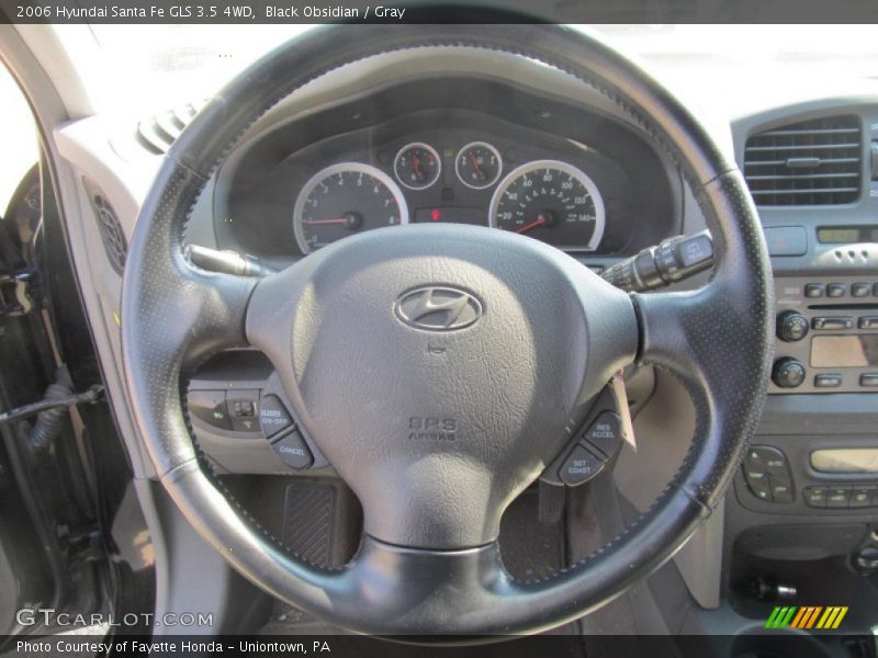Black Obsidian / Gray 2006 Hyundai Santa Fe GLS 3.5 4WD