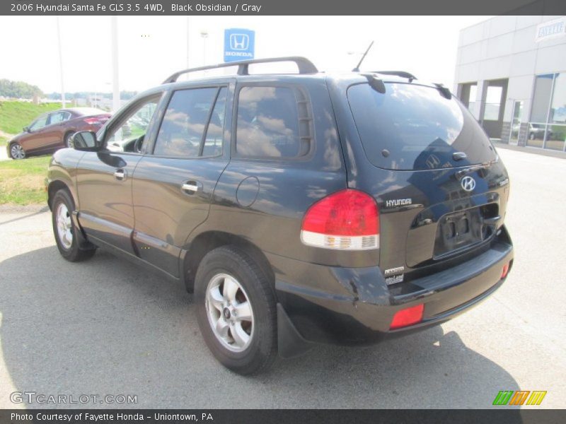 Black Obsidian / Gray 2006 Hyundai Santa Fe GLS 3.5 4WD