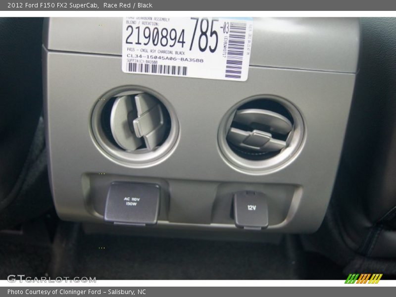 Race Red / Black 2012 Ford F150 FX2 SuperCab