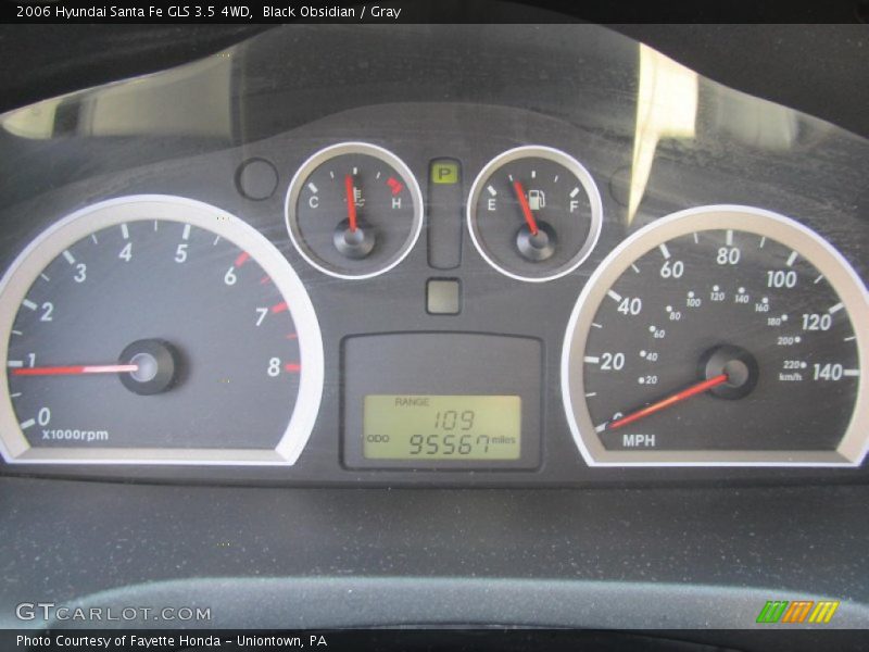 Black Obsidian / Gray 2006 Hyundai Santa Fe GLS 3.5 4WD