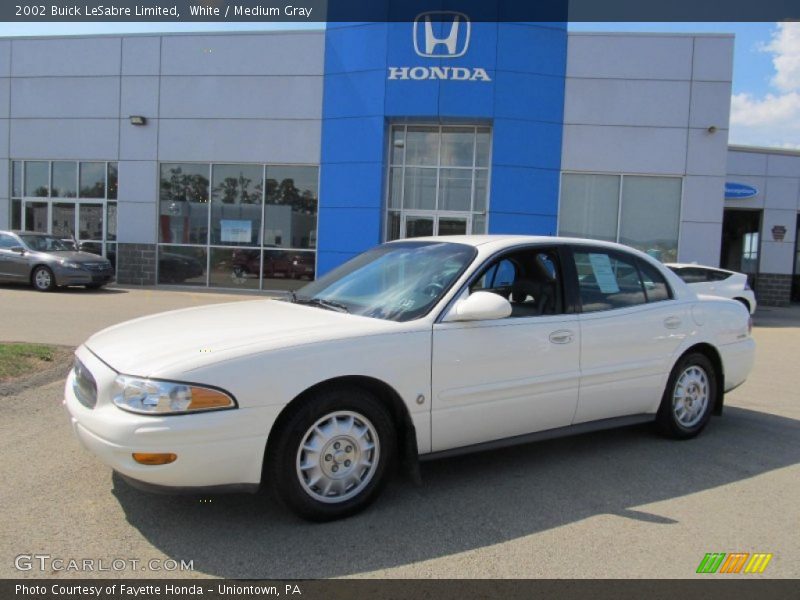 White / Medium Gray 2002 Buick LeSabre Limited