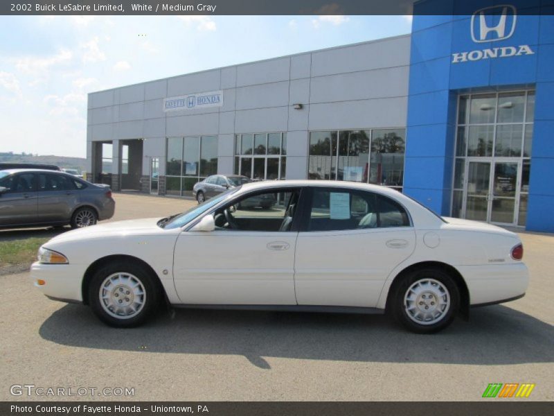 White / Medium Gray 2002 Buick LeSabre Limited