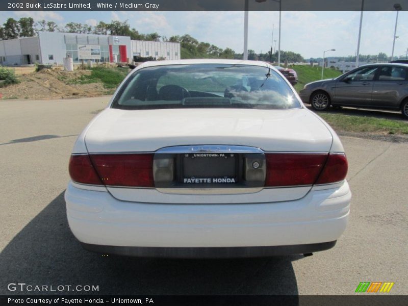 White / Medium Gray 2002 Buick LeSabre Limited