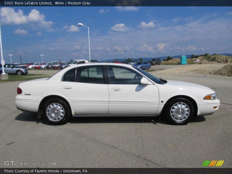White / Medium Gray 2002 Buick LeSabre Limited