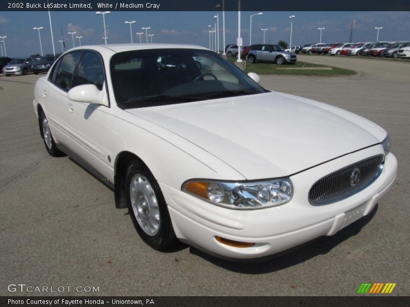 White / Medium Gray 2002 Buick LeSabre Limited