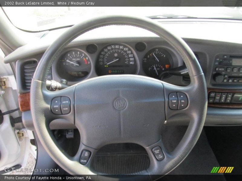 White / Medium Gray 2002 Buick LeSabre Limited