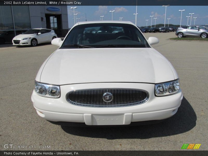 White / Medium Gray 2002 Buick LeSabre Limited