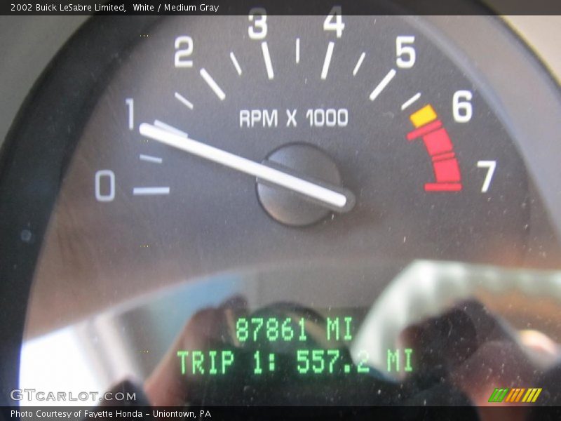 White / Medium Gray 2002 Buick LeSabre Limited