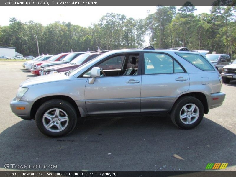 Blue Vapor Metallic / Black 2003 Lexus RX 300 AWD