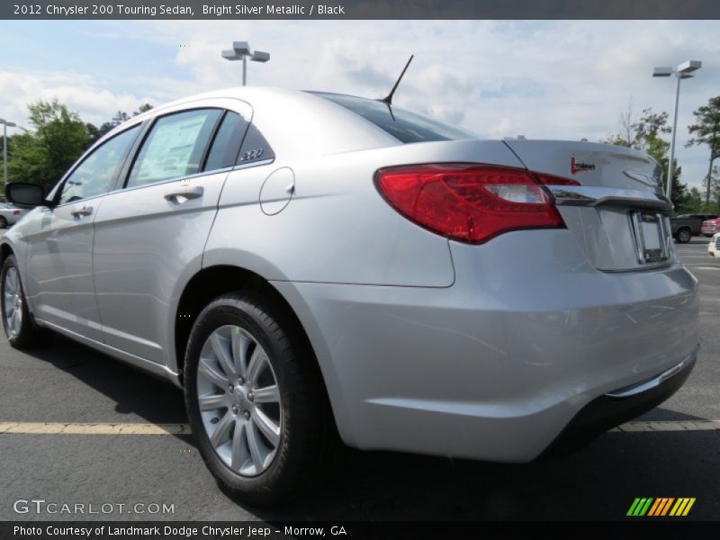 Bright Silver Metallic / Black 2012 Chrysler 200 Touring Sedan