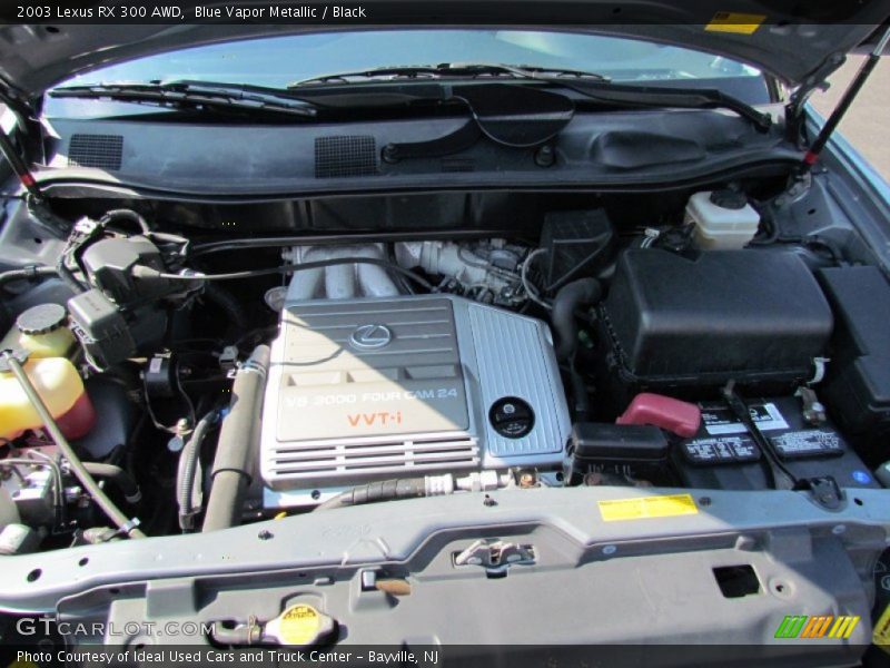 Blue Vapor Metallic / Black 2003 Lexus RX 300 AWD