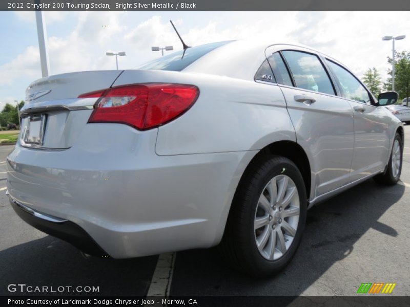 Bright Silver Metallic / Black 2012 Chrysler 200 Touring Sedan