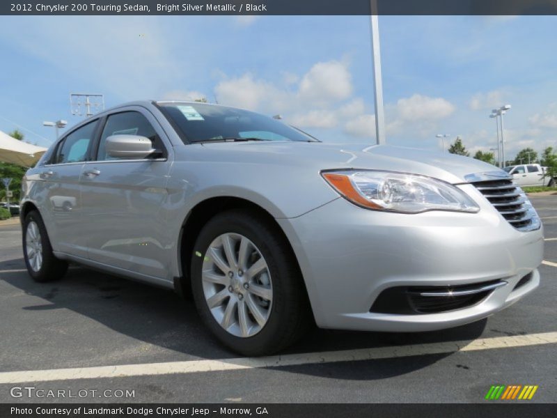 Bright Silver Metallic / Black 2012 Chrysler 200 Touring Sedan