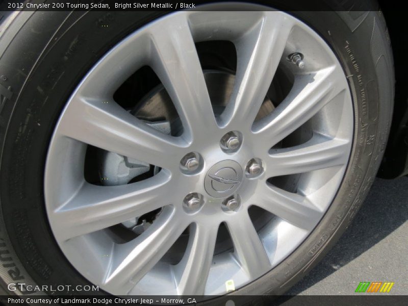 Bright Silver Metallic / Black 2012 Chrysler 200 Touring Sedan