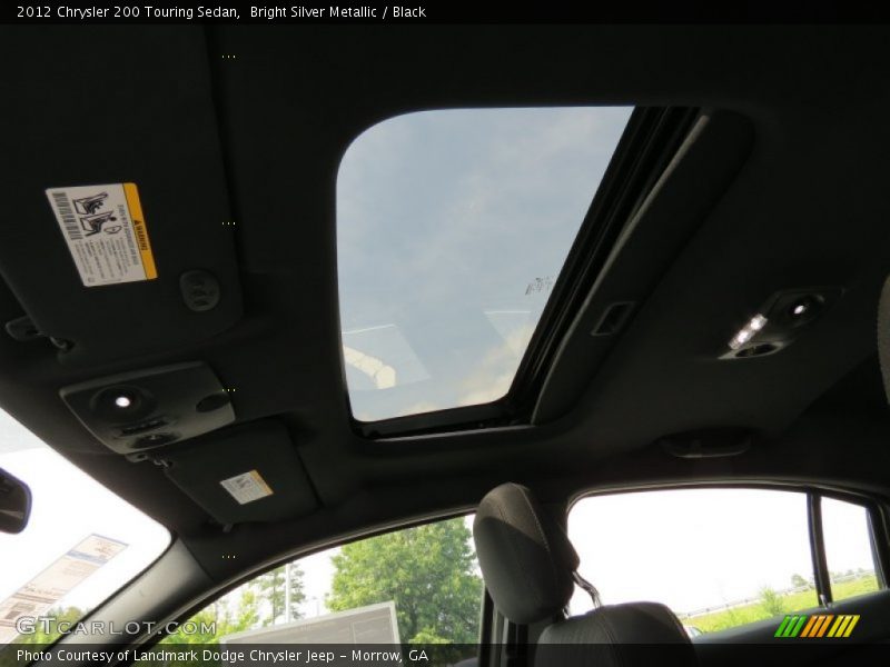 Bright Silver Metallic / Black 2012 Chrysler 200 Touring Sedan