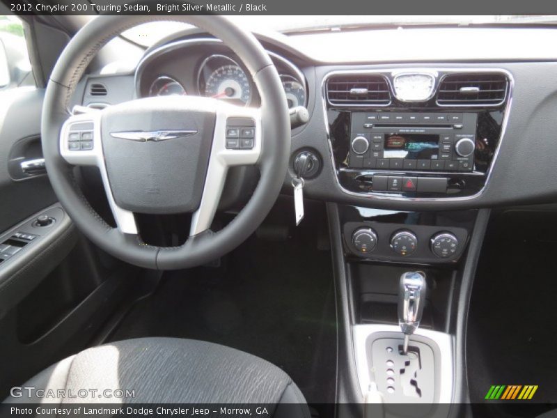 Bright Silver Metallic / Black 2012 Chrysler 200 Touring Sedan