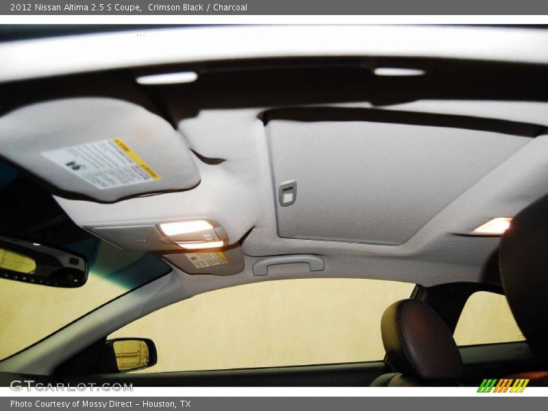 Crimson Black / Charcoal 2012 Nissan Altima 2.5 S Coupe