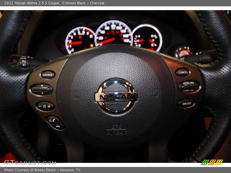 Crimson Black / Charcoal 2012 Nissan Altima 2.5 S Coupe