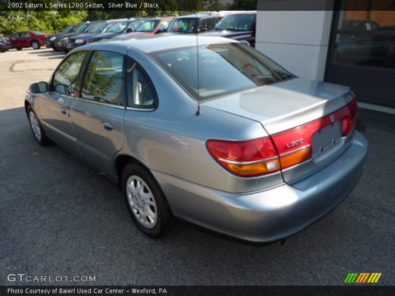 Silver Blue / Black 2002 Saturn L Series L200 Sedan