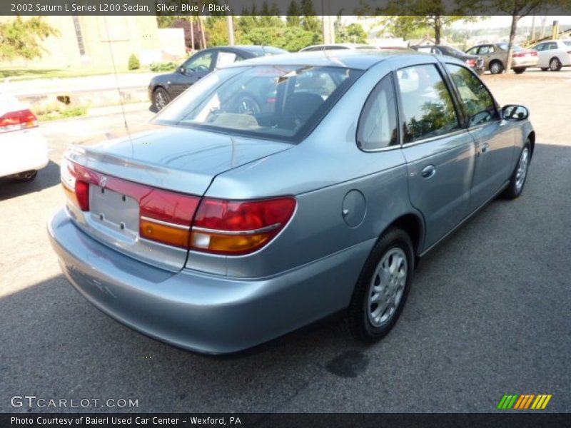 Silver Blue / Black 2002 Saturn L Series L200 Sedan