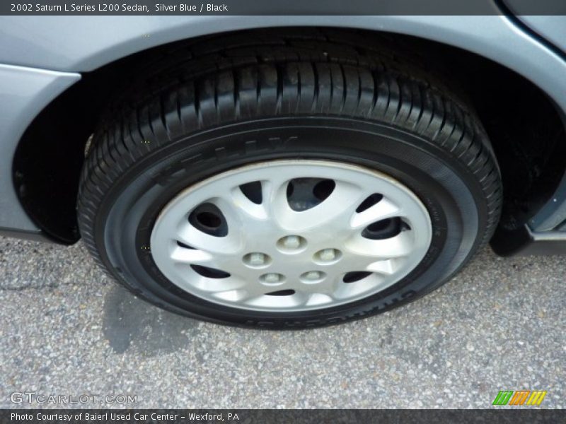 Silver Blue / Black 2002 Saturn L Series L200 Sedan