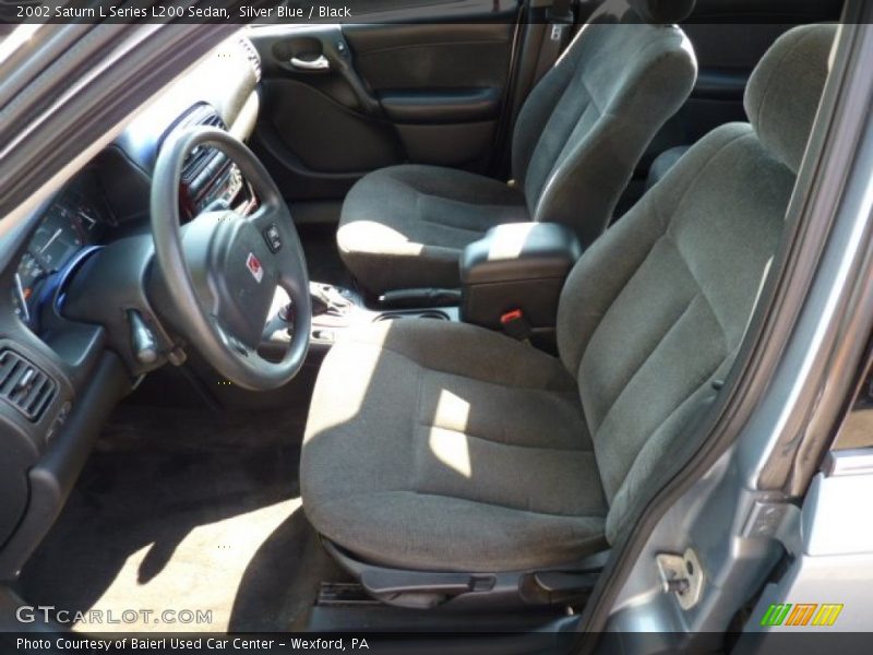 Silver Blue / Black 2002 Saturn L Series L200 Sedan