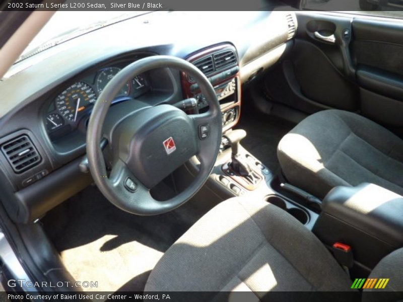 Silver Blue / Black 2002 Saturn L Series L200 Sedan