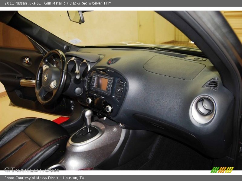 Gun Metallic / Black/Red w/Silver Trim 2011 Nissan Juke SL