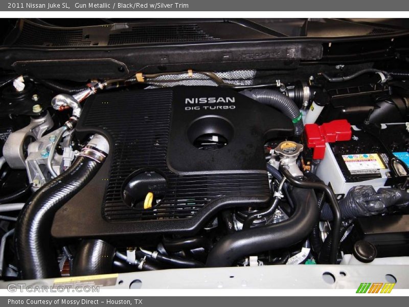 Gun Metallic / Black/Red w/Silver Trim 2011 Nissan Juke SL
