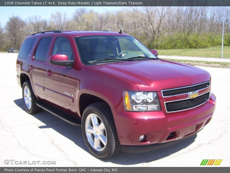 Deep Ruby Metallic / Light Titanium/Dark Titanium 2008 Chevrolet Tahoe LT 4x4