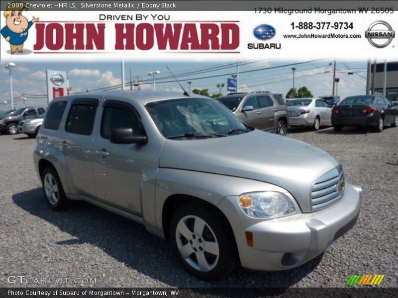 Silverstone Metallic / Ebony Black 2008 Chevrolet HHR LS