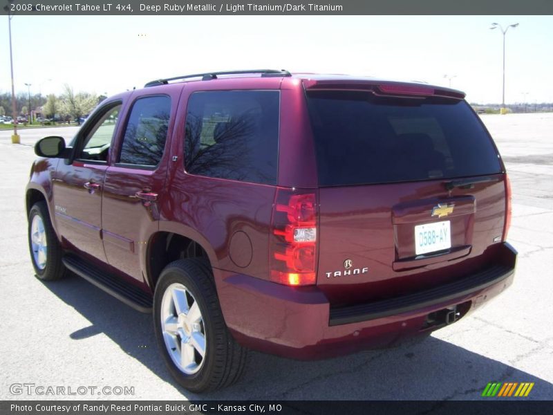 Deep Ruby Metallic / Light Titanium/Dark Titanium 2008 Chevrolet Tahoe LT 4x4