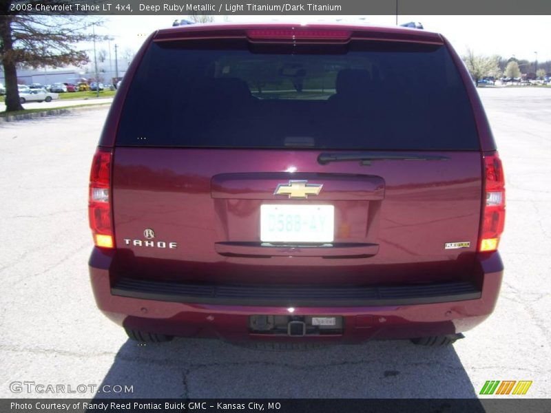 Deep Ruby Metallic / Light Titanium/Dark Titanium 2008 Chevrolet Tahoe LT 4x4