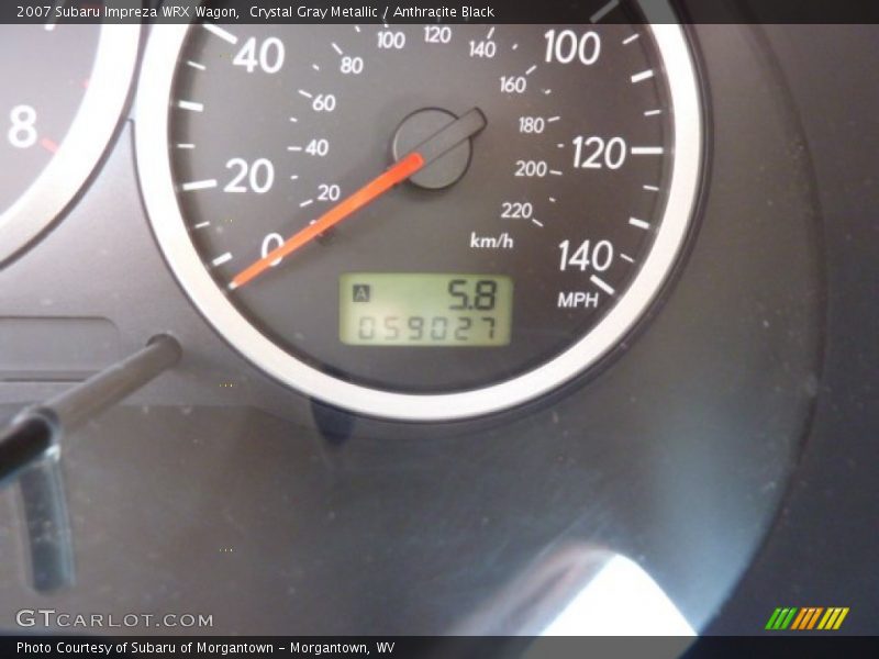 Crystal Gray Metallic / Anthracite Black 2007 Subaru Impreza WRX Wagon