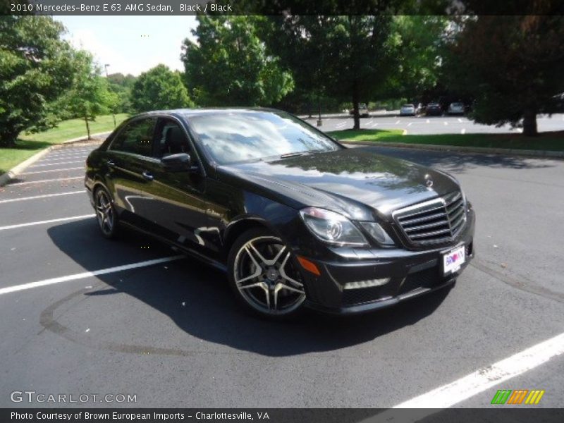 Black / Black 2010 Mercedes-Benz E 63 AMG Sedan