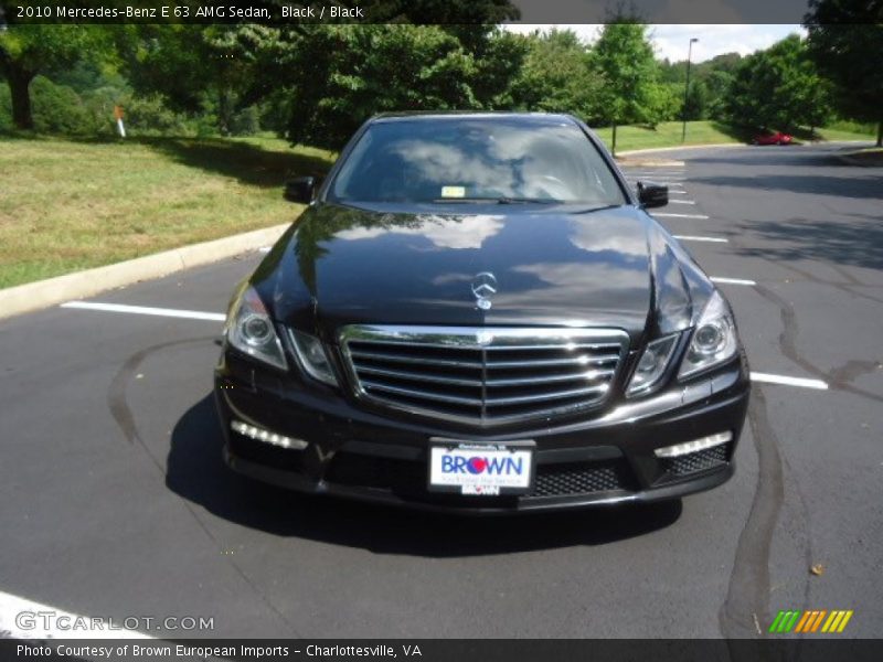 Black / Black 2010 Mercedes-Benz E 63 AMG Sedan