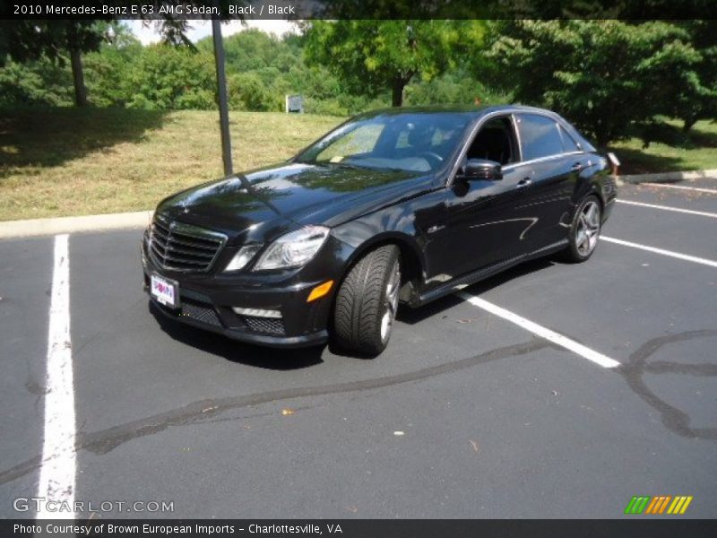 Black / Black 2010 Mercedes-Benz E 63 AMG Sedan