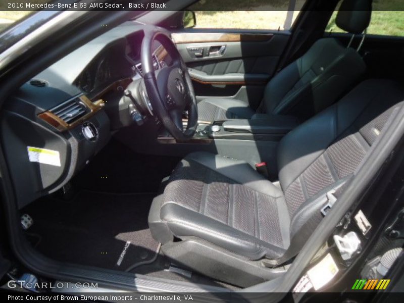 Black / Black 2010 Mercedes-Benz E 63 AMG Sedan