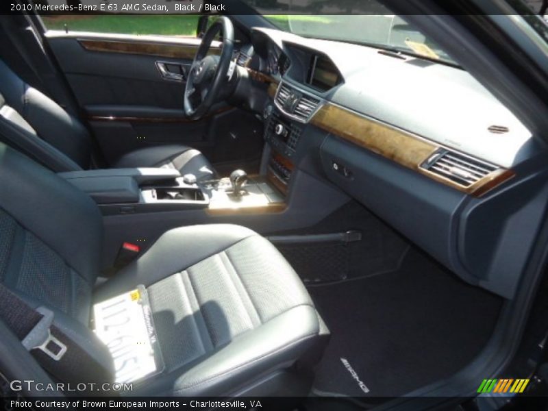 Black / Black 2010 Mercedes-Benz E 63 AMG Sedan