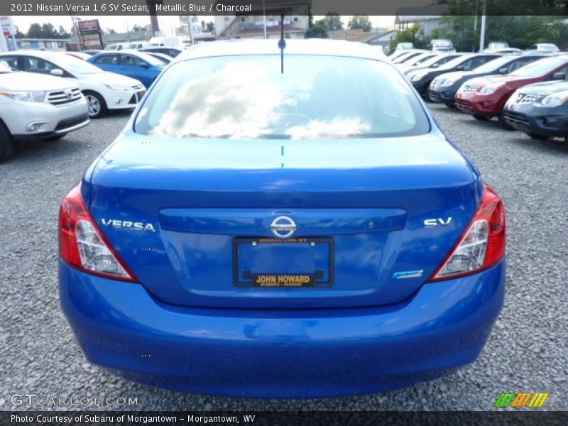 Metallic Blue / Charcoal 2012 Nissan Versa 1.6 SV Sedan
