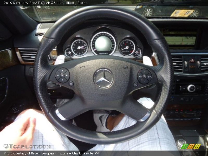 Black / Black 2010 Mercedes-Benz E 63 AMG Sedan
