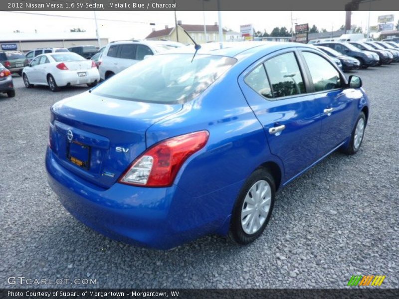Metallic Blue / Charcoal 2012 Nissan Versa 1.6 SV Sedan