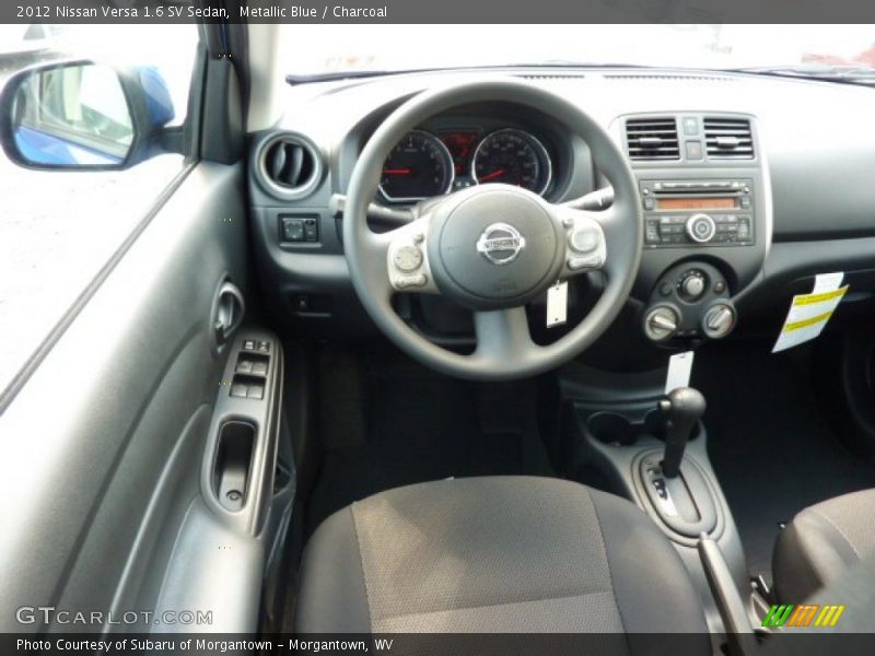 Metallic Blue / Charcoal 2012 Nissan Versa 1.6 SV Sedan