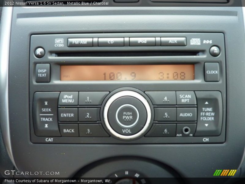 Metallic Blue / Charcoal 2012 Nissan Versa 1.6 SV Sedan