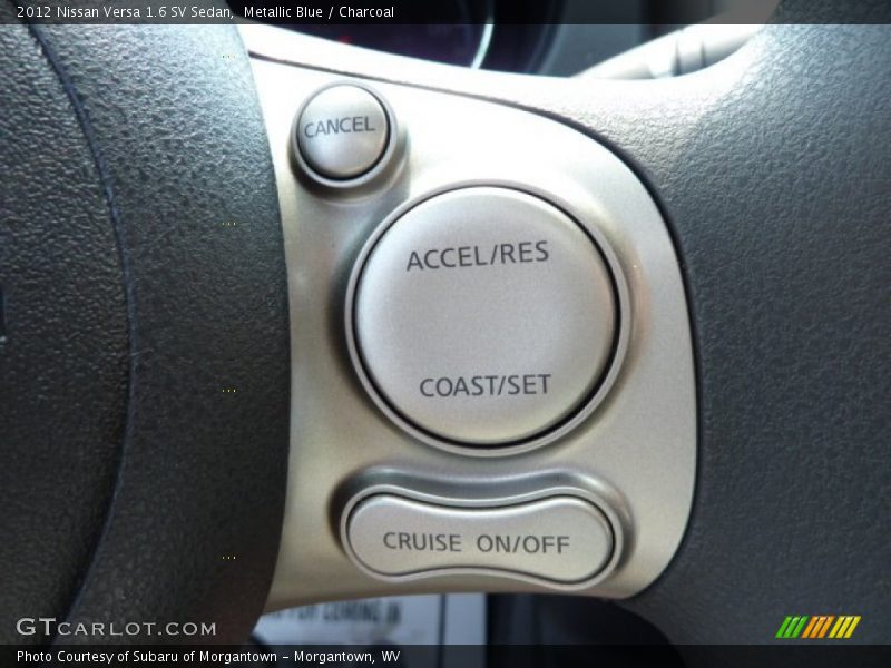 Metallic Blue / Charcoal 2012 Nissan Versa 1.6 SV Sedan