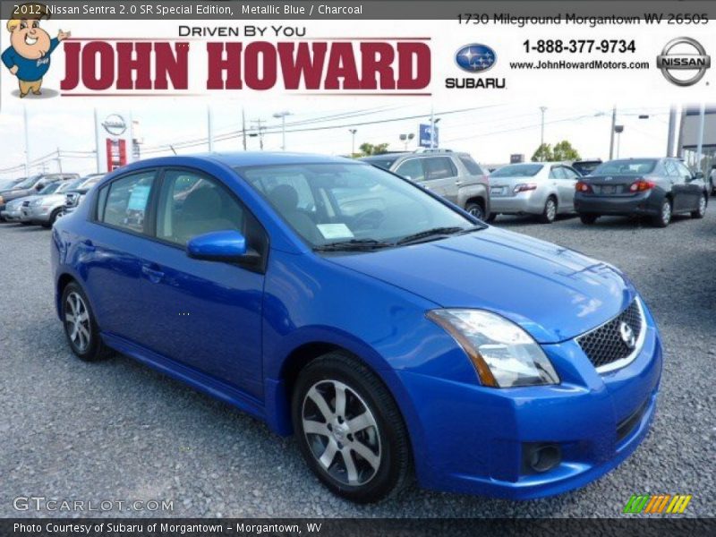 Metallic Blue / Charcoal 2012 Nissan Sentra 2.0 SR Special Edition