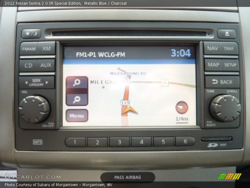 Metallic Blue / Charcoal 2012 Nissan Sentra 2.0 SR Special Edition